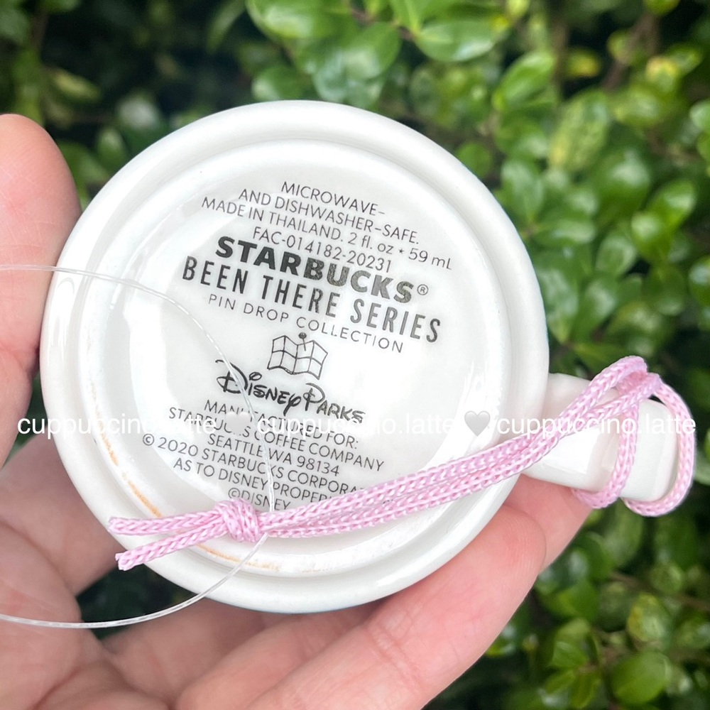 🏰NWT🩷Starbucks Disneyland Pink Blue Pin Drop Been There Series Ceramic Mini Mug - Picture 7 of 8